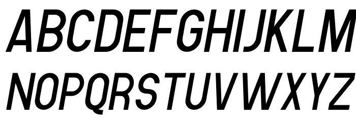 Human Italic Font LOWERCASE
