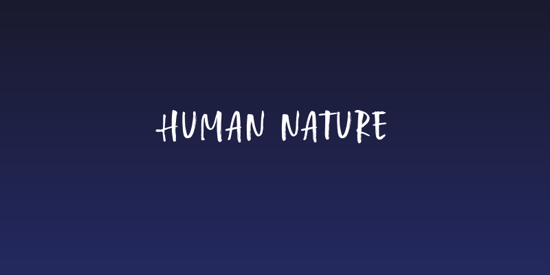 Human Nature Social Header