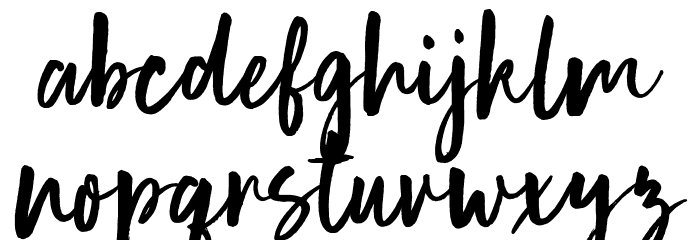 Human Nature Font LOWERCASE