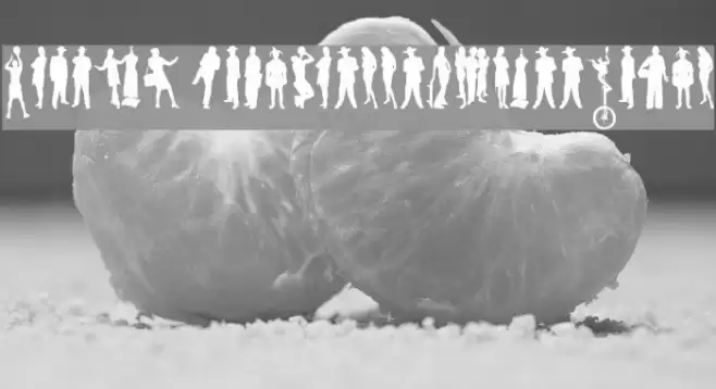 Human Silhouettes Free Eight Font examples