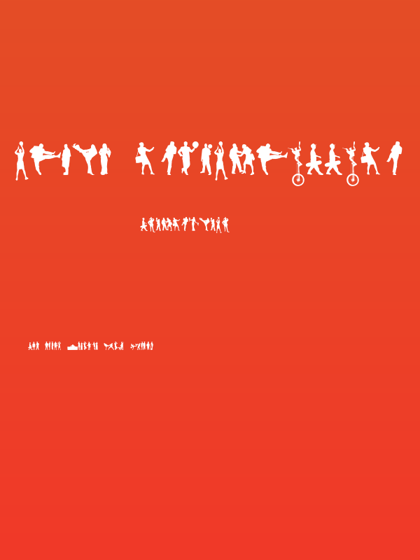 Human Silhouettes Free Eight Poster