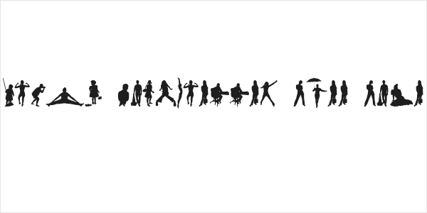 Human Silhouettes Free Five Logo