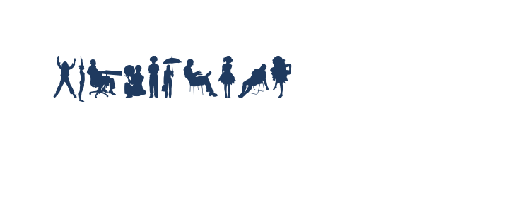 Human Silhouettes Free Four Other Characters