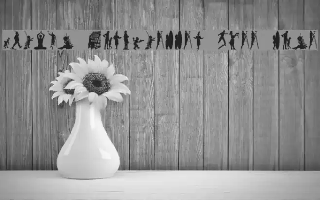 Human Silhouettes Free Nine Font examples