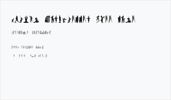 Human Silhouettes Free Nine Business Card