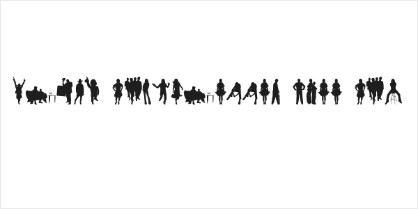 Human Silhouettes Free Six Logo
