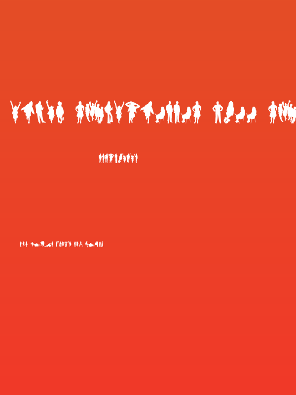 Human Silhouettes Free Six Poster