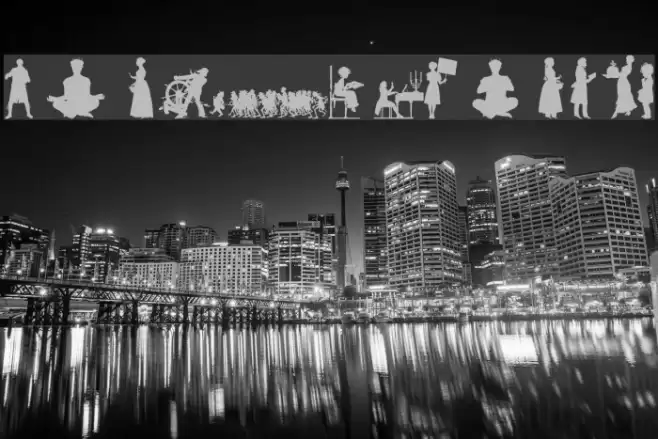 Human Silhouettes Free Ten Font examples