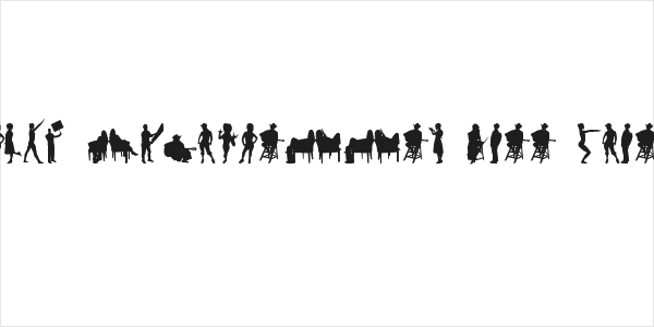 Human Silhouettes Free Three Logo