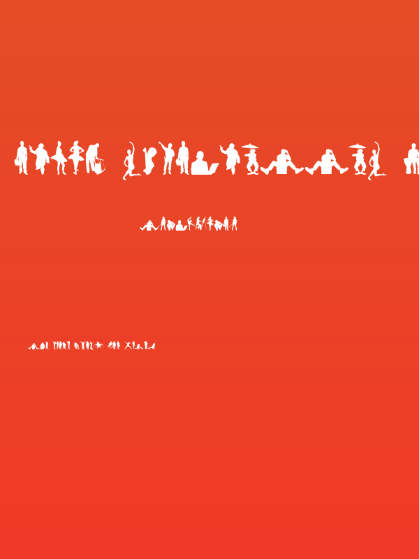 Human Silhouettes Free Two Poster