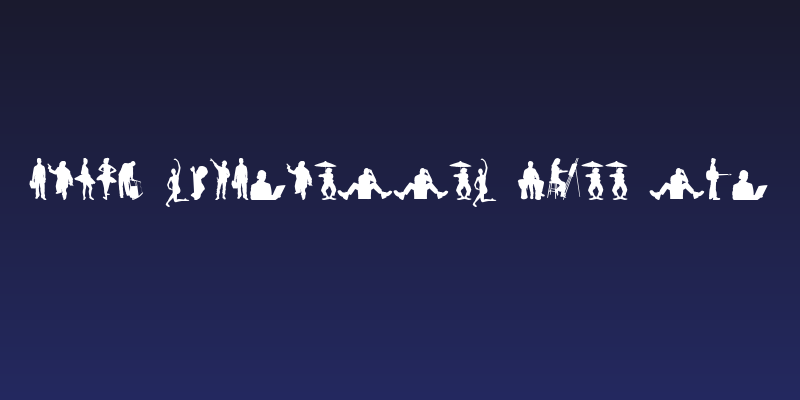 Human Silhouettes Free Two Social Header