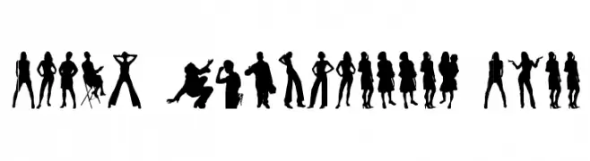 Human Silhouettes Free  Скачать бесплатные шрифты