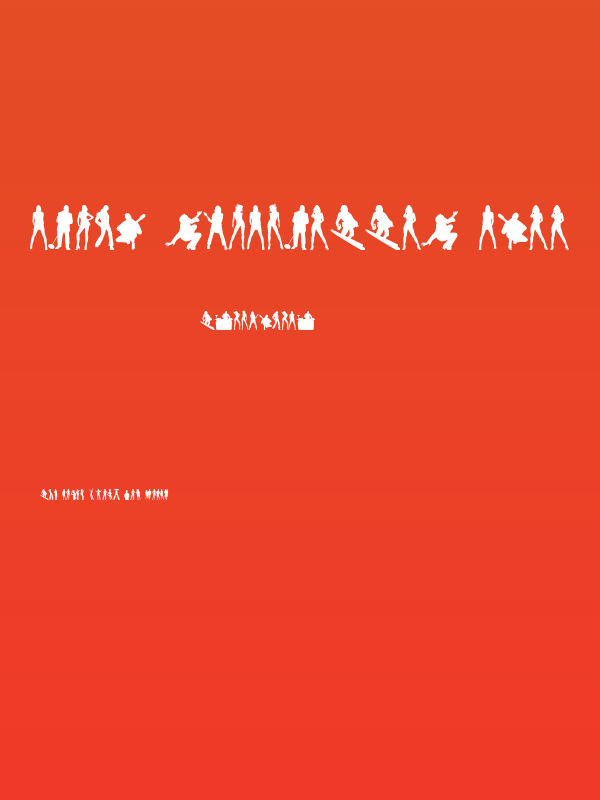 Human Silhouettes Free Poster