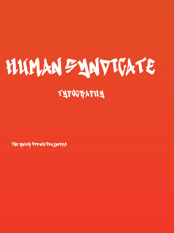 Human Syndicate - 1 Poster