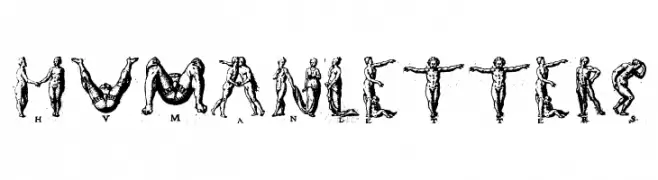 Human letters  免费字体下载