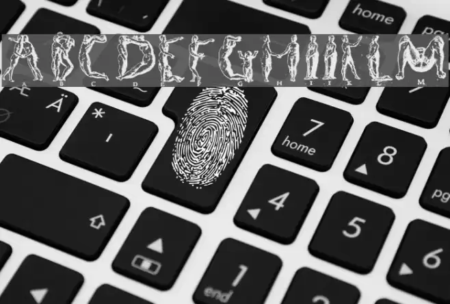 Human letters Font examples