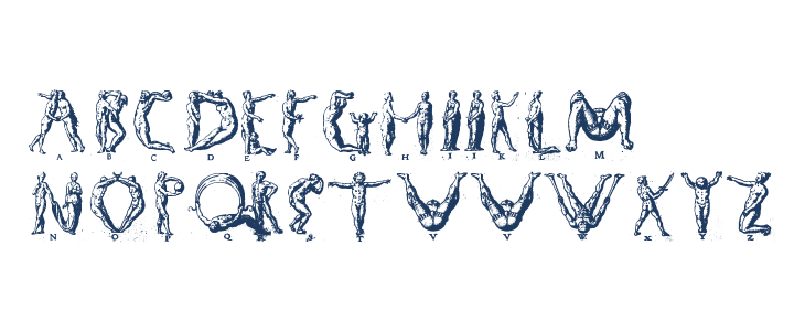 Human letters Lowercase