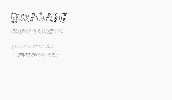 HumanABC Business Card
