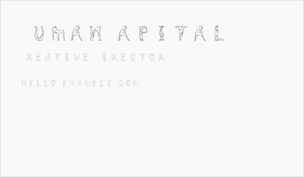 HumanCapital Business Card