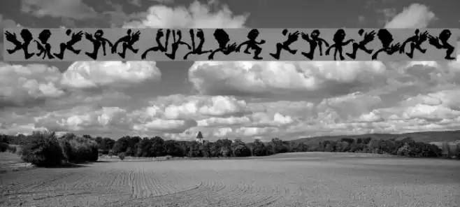 HumanDeformations Font examples