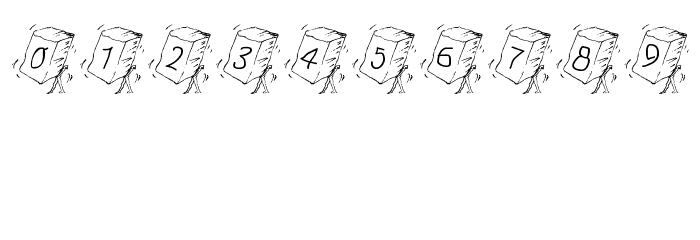 HumanDrawingsA Font OTHER CHARS