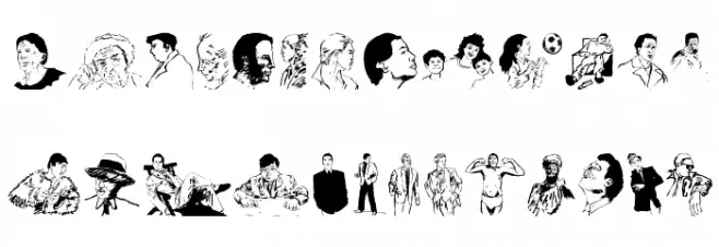 HumanDrawingsA Schriftart Groß
