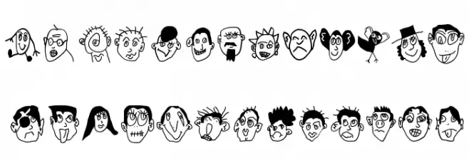 HumanHeads Fuentes MAYÚSCULAS