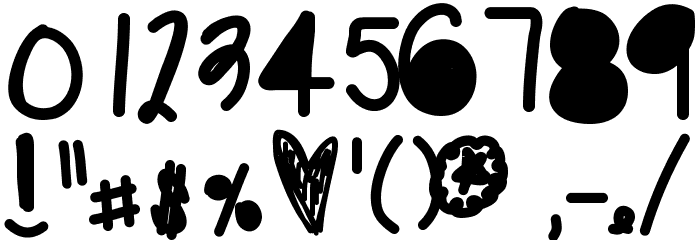 HumanNature Font OTHER CHARS