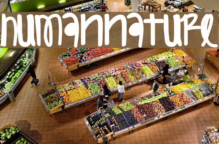 HumanNature Font examples