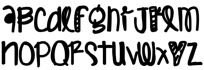 HumanNature Font LOWERCASE