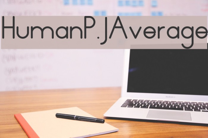 HumanP.J-Average Font examples