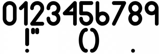 HumanP.J-Chubby Font OTHER CHARS