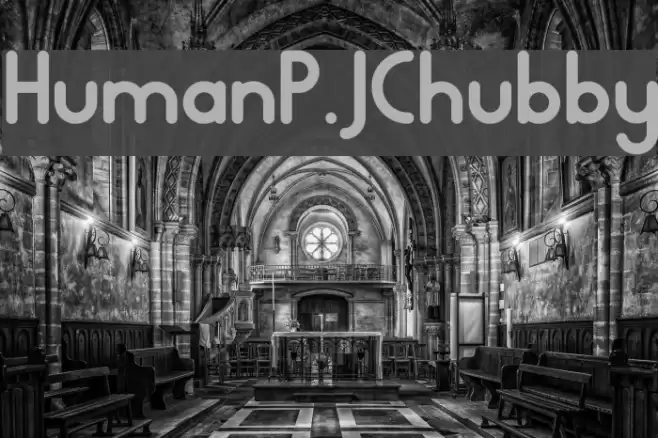 HumanP.J-Chubby Font examples