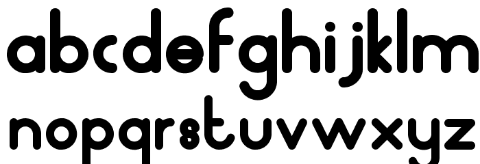HumanP.J-Chubby Font LOWERCASE
