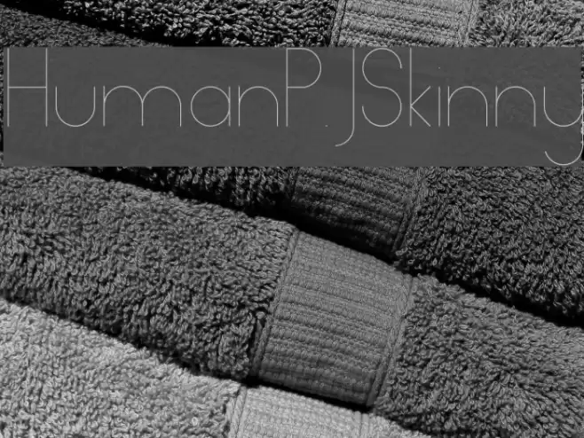 HumanP.J-Skinny Font examples