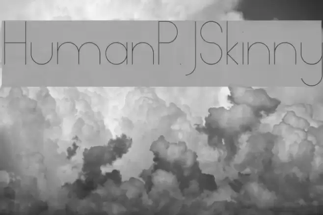 HumanP.J-Skinny Font examples