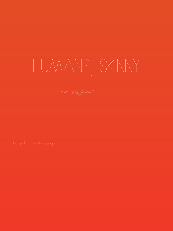 HumanP.J-Skinny Poster