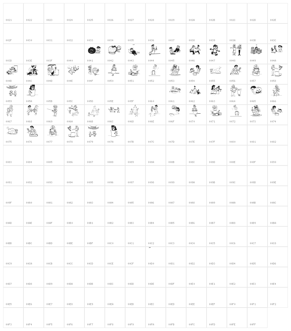 HumanRelations Character Map