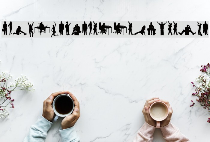 HumanSilhouettesFreeTwo Font examples