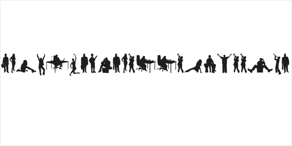 HumanSilhouettesFreeTwo Logo