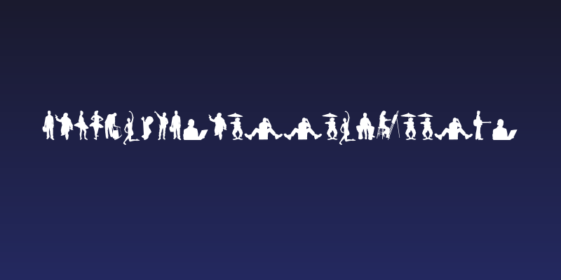 HumanSilhouettesFreeTwo Social Header