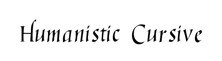 Humanistic Cursive  免费字体下载