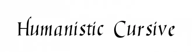 Humanistic Cursive  免费字体下载