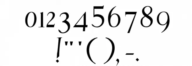 Humanistic Cursive Font OTHER CHARS