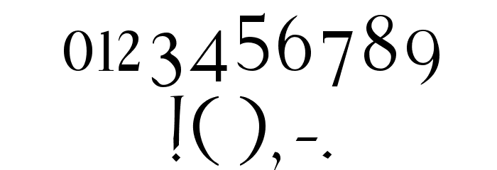 Humanistic Font OTHER CHARS