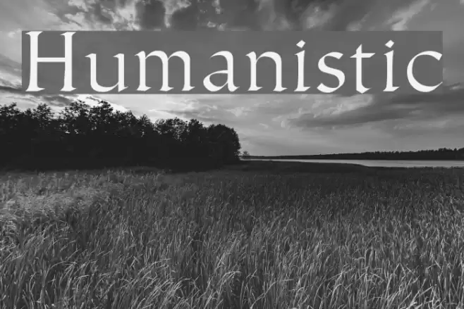 Humanistic Font examples