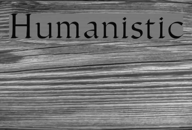 Humanistic Font examples