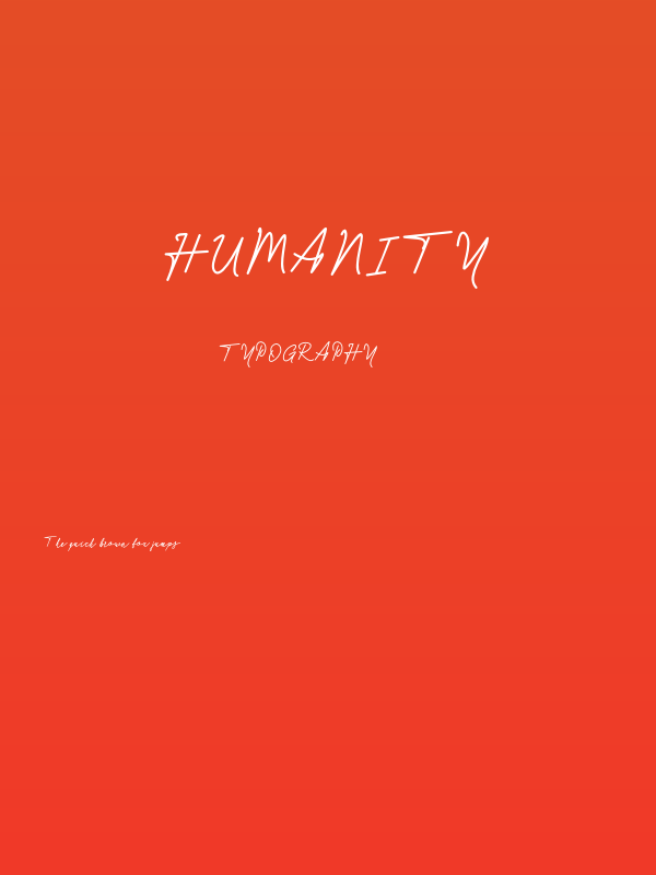 Humanity Poster