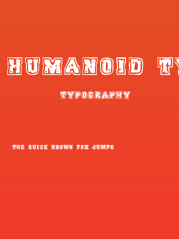 Humanoid Typhoon Poster