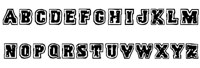 Humanoid Typhoon Font LOWERCASE